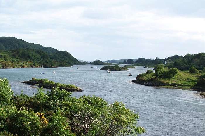 Looking down Clachan Sound