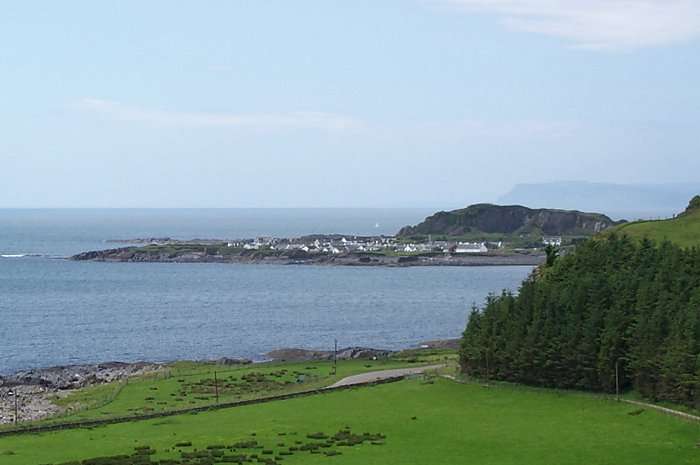 Looking across to Easdale Island
